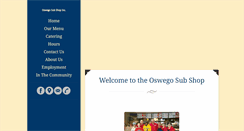 Desktop Screenshot of oswegosubshop.com